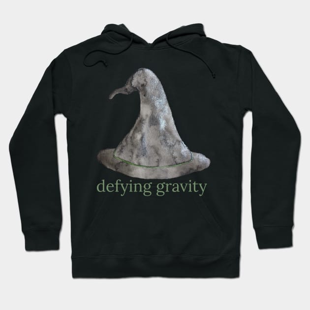 Wicked Musical Defying Gravity - Wizard Witch Hat Hoodie by Designedby-E